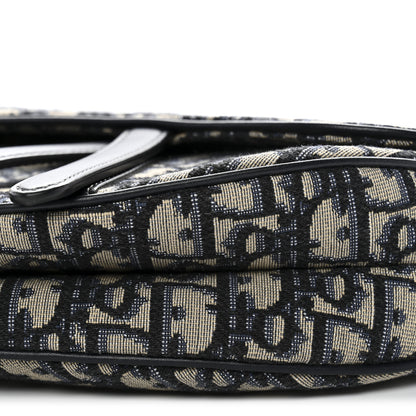 Christian Dior Oblique Saddle Bag Blue 10 of 10