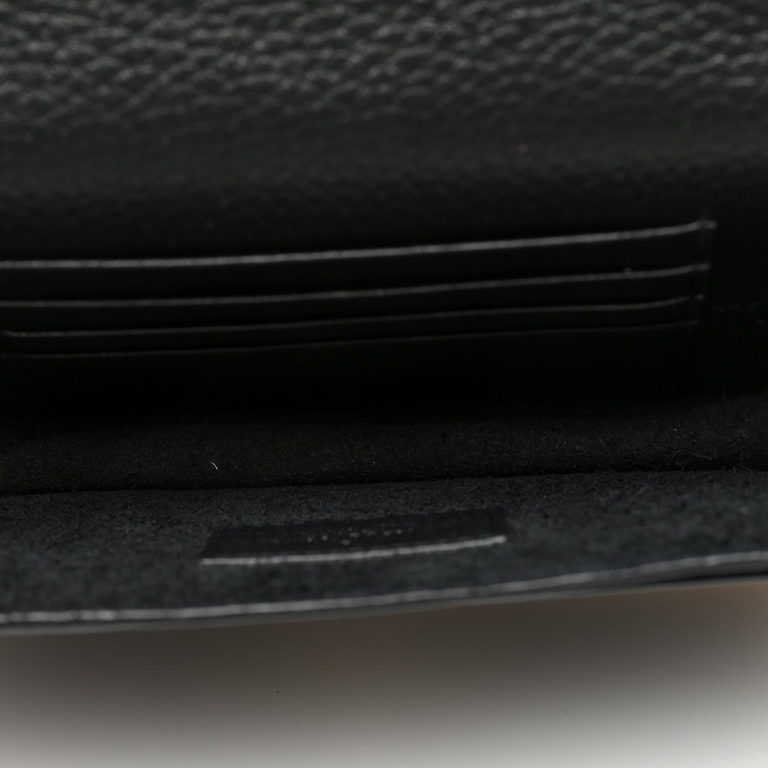 Valentino Garavani Pebbled Calfskin Rockstud Envelope Wallet on Chain Black 5 of 9