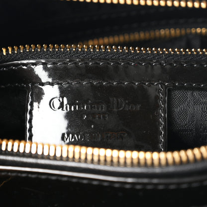 Christian Dior Patent Cannage Large Lady Dior Black 6 of 10