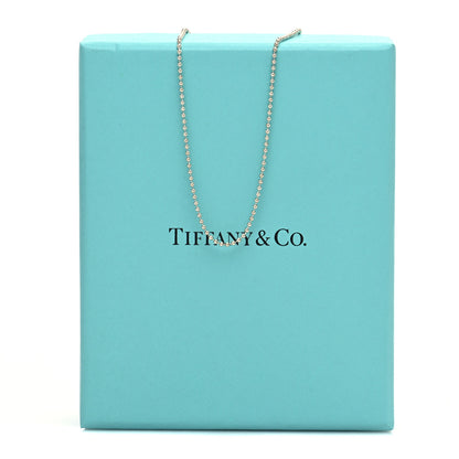 Tiffany Sterling Silver 1.2mm Bead Chain Necklace 18" 6 of 6