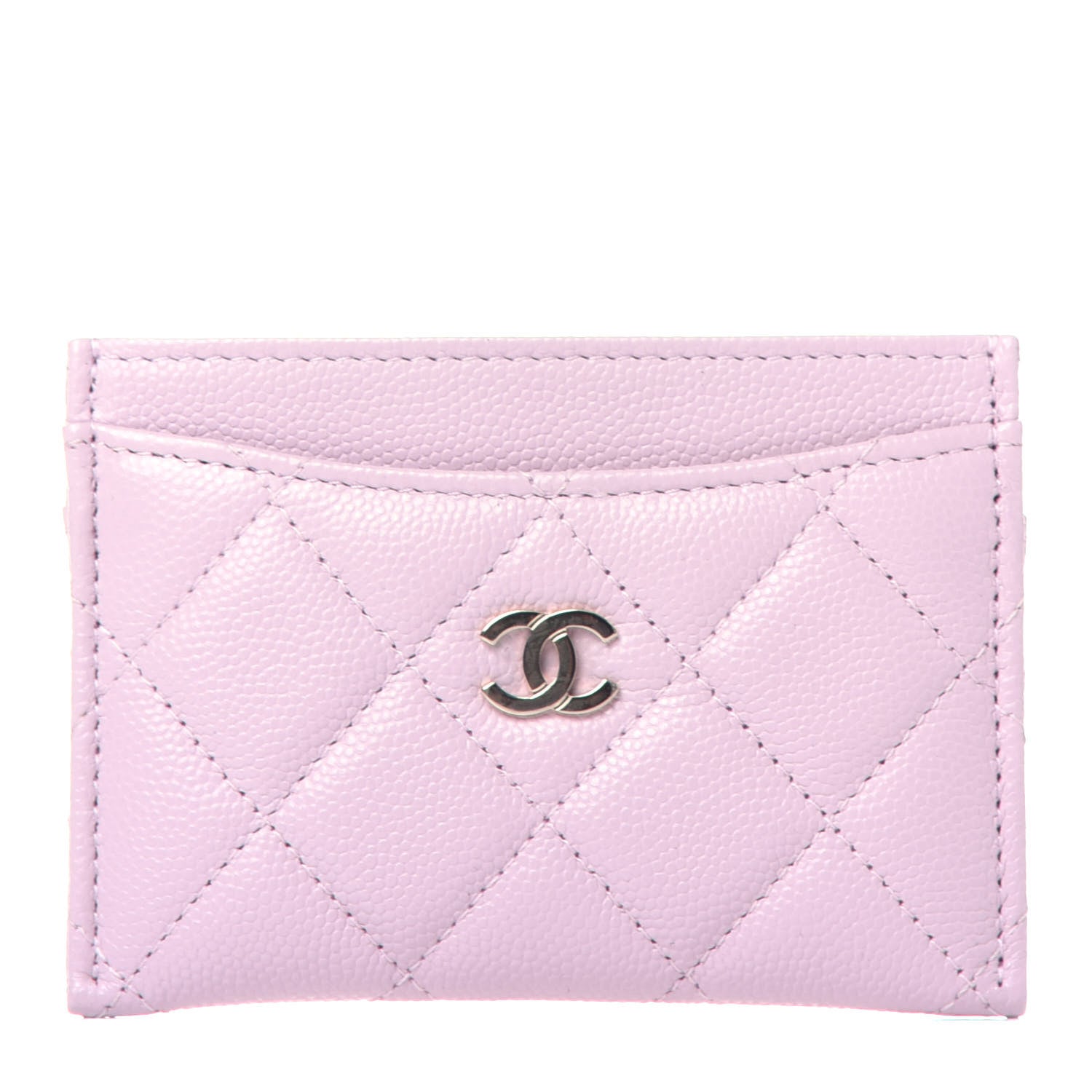 Chanel Caviar Quilted Card Holder Light Pink 1 of 8