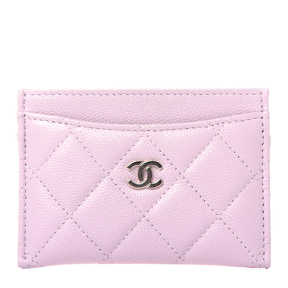 Chanel Caviar Quilted Card Holder Light Pink 1 of 8