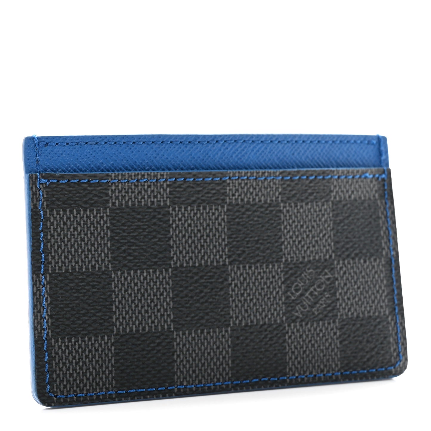 Damier Graphite Card Holder Blue