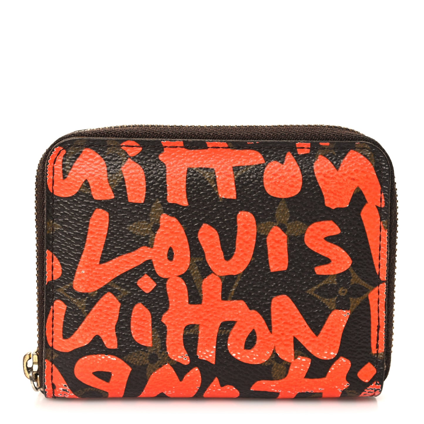 Monogram Graffiti Zippy Coin Purse Orange