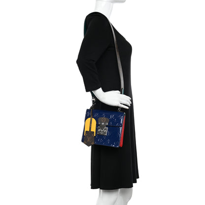 Louis Vuitton Vernis Epi Monogram Spring Street Blue 2 of 9