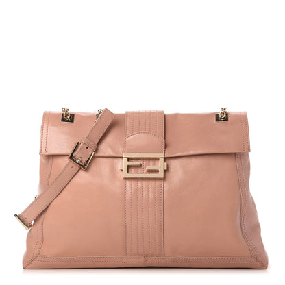 Fendi Vitello Acqua Maxi Baguette Shoulder Bag Lilla 1 of 11