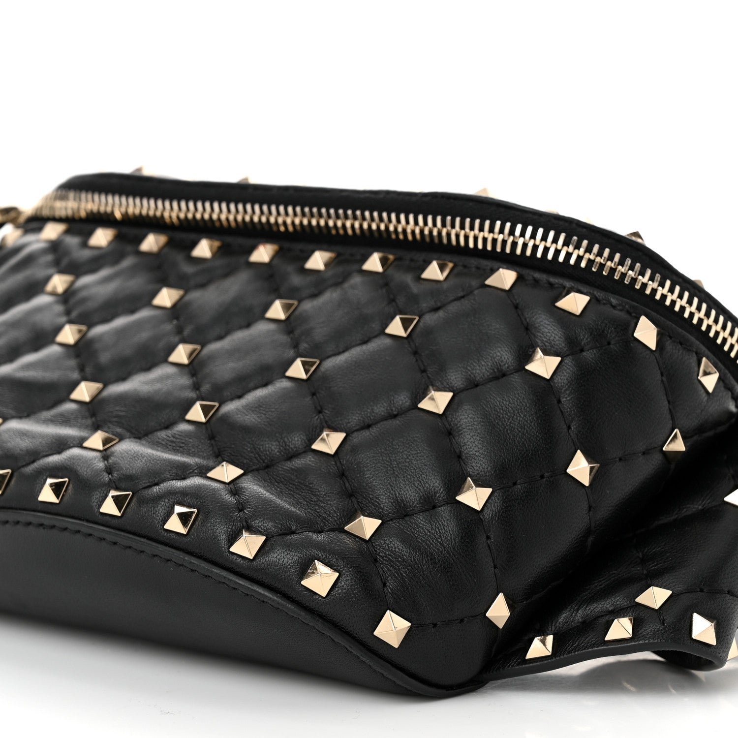 Valentino Garavani Nappa Rockstud Spike Belt Bag 95 Black 9 of 11