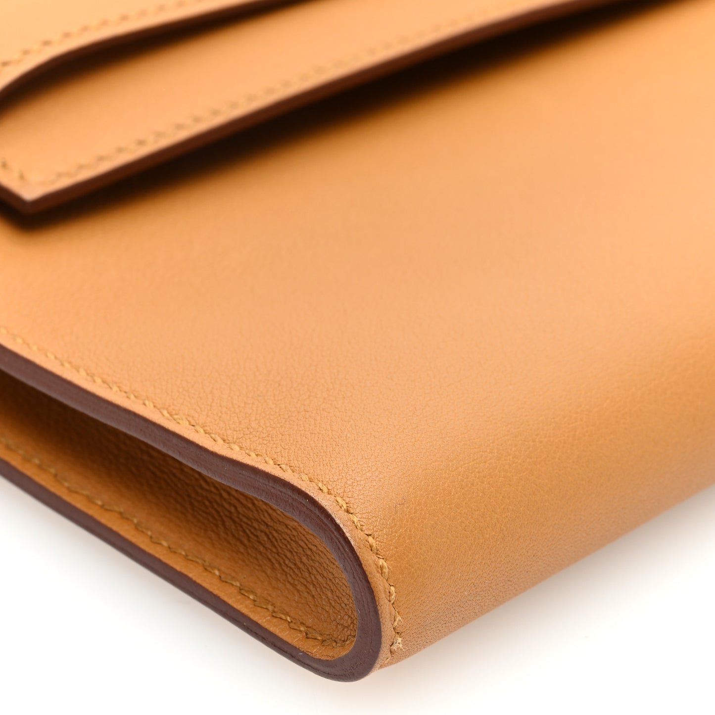 Swift Kelly Cut Clutch Pochette Sesame