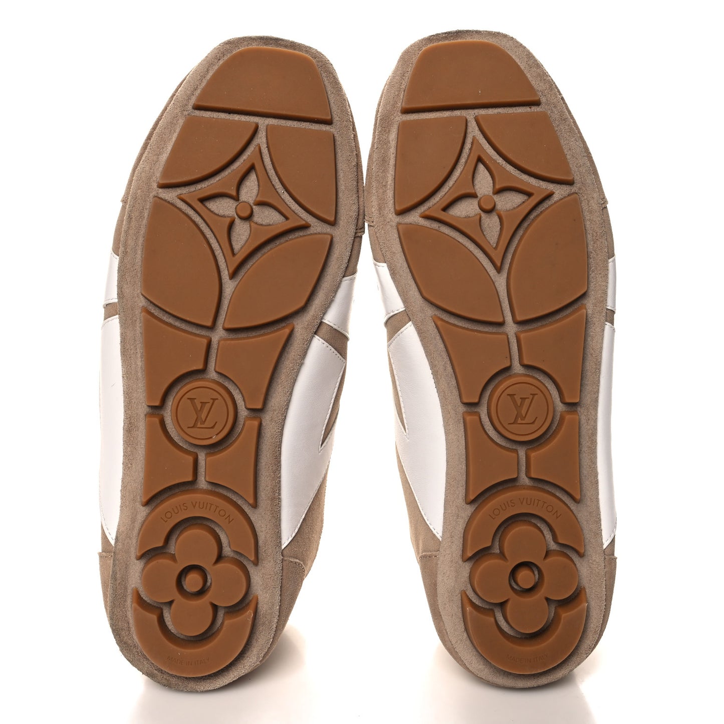 Suede Calfskin LV Sneakerina 41 Hazelnut Brown