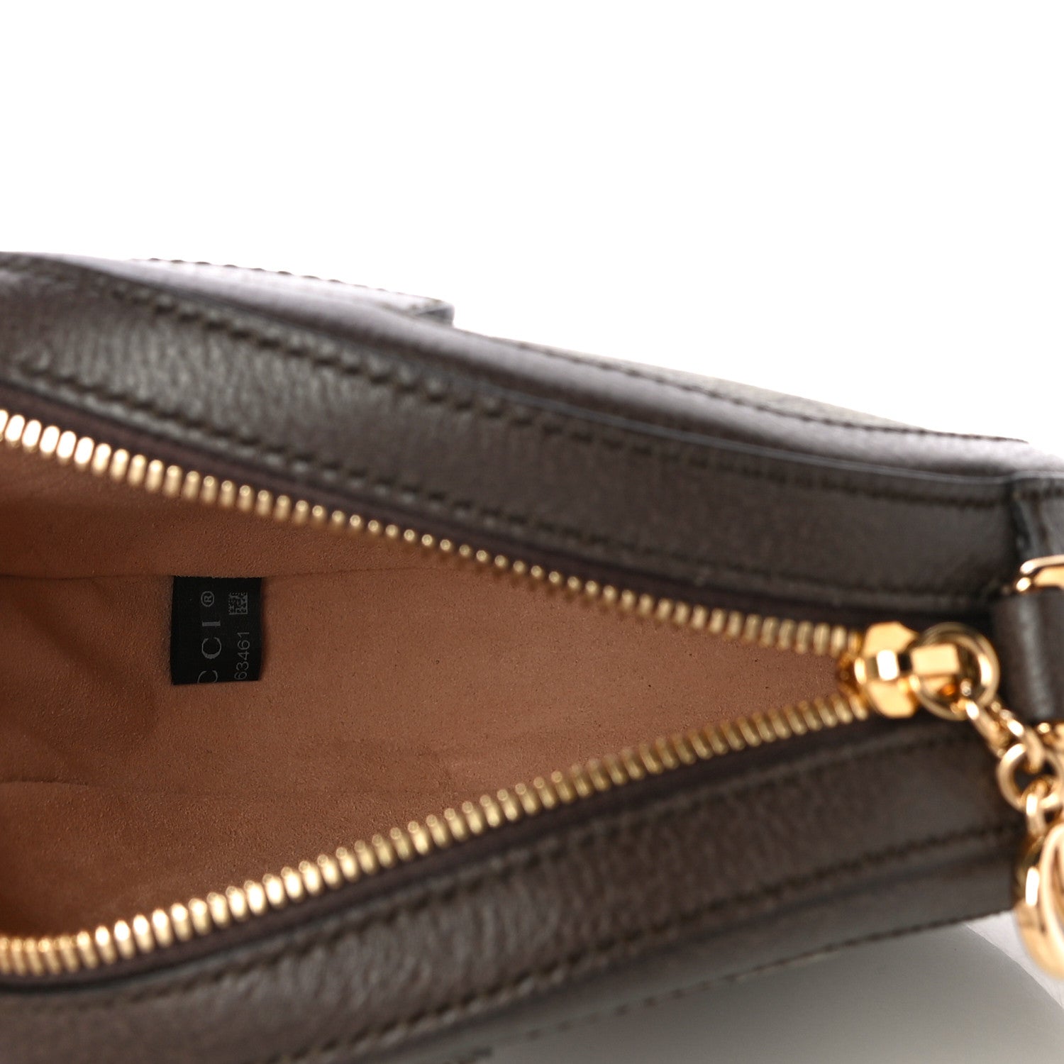 Gucci GG Supreme Monogram Web Mini Ophidia Round Shoulder Bag Brown 5 of 11