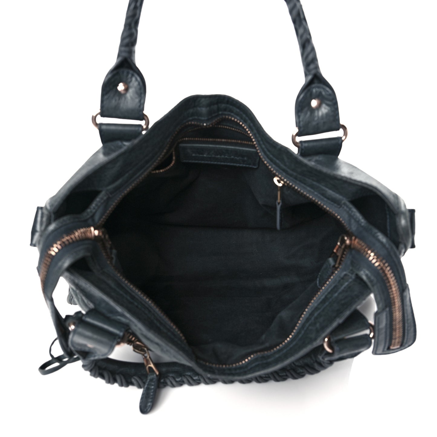 Agneau Giant 21 Rose Gold Hardware City Anthracite