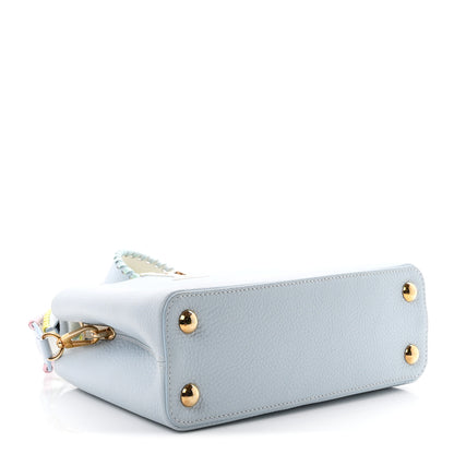 Louis Vuitton Taurillon Capucines BB Light Blue 3 of 8