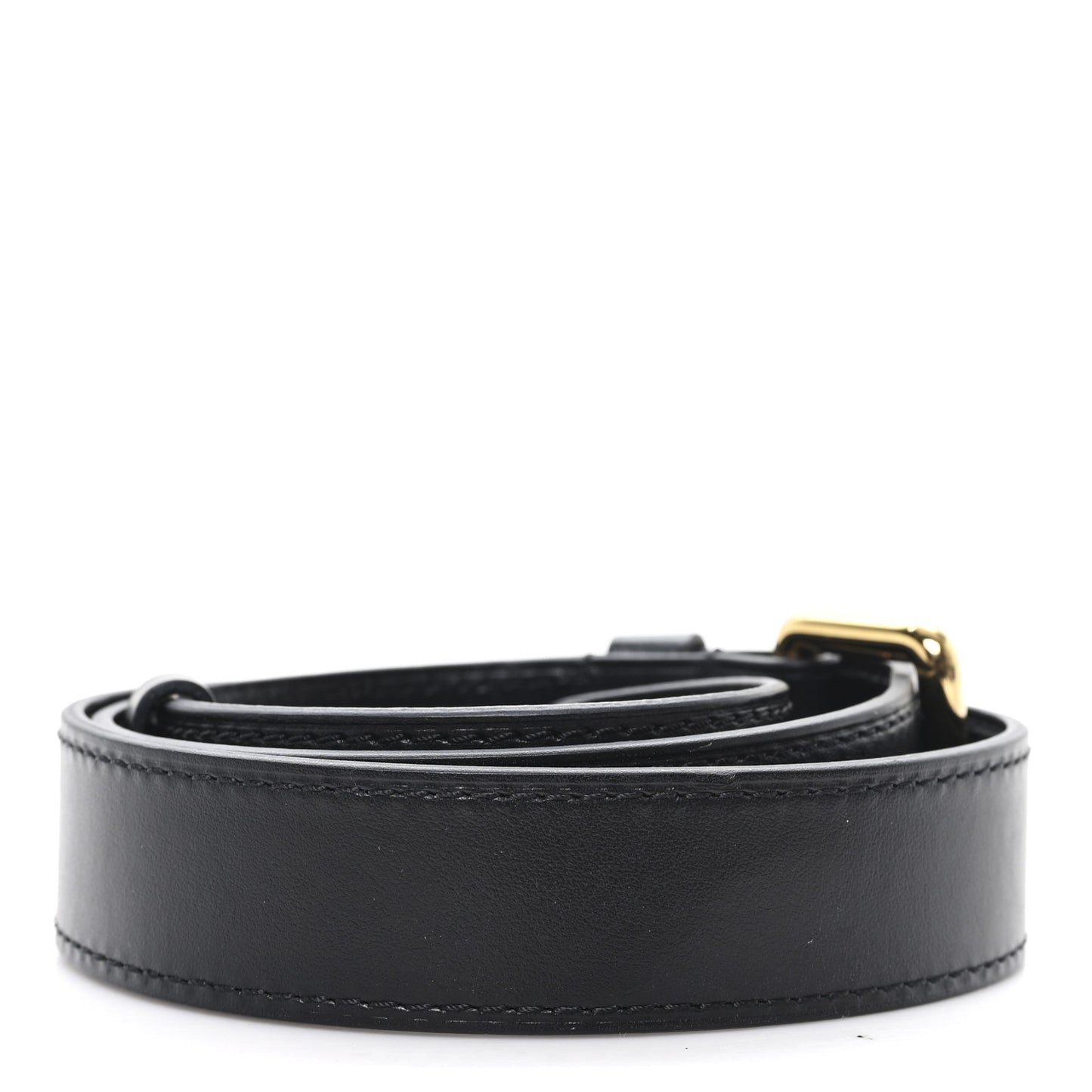Calfskin Adjustable Odeon Shoulder Strap Black