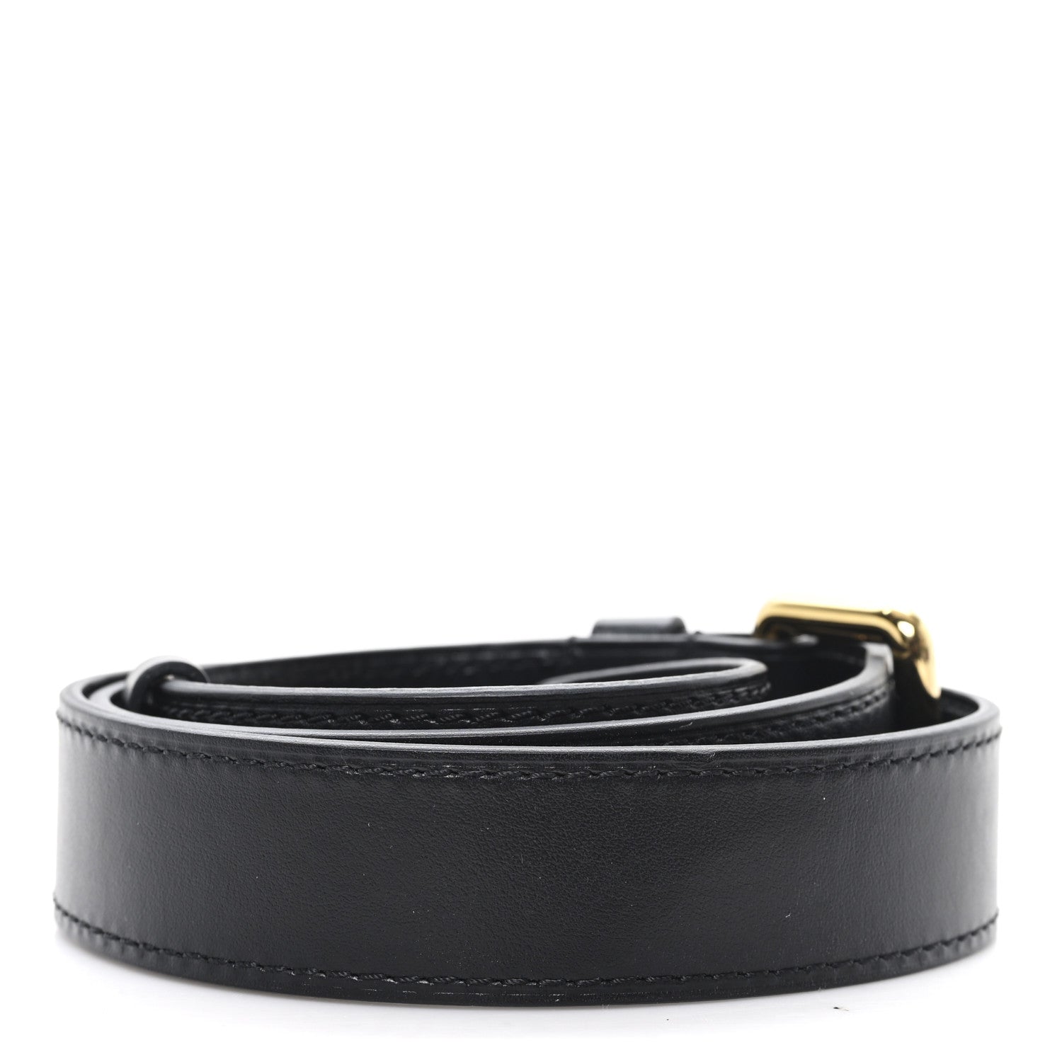 Louis Vuitton Calfskin Adjustable Odeon Shoulder Strap Black 2 of 4