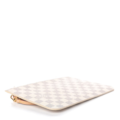 Louis Vuitton Damier Azur Neverfull MM GM Pochette Rose Ballerine 4 of 6