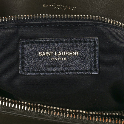Saint Laurent Suede Y Quilted Monogram Medium Loulou Chain Satchel Seaweed 7 of 11