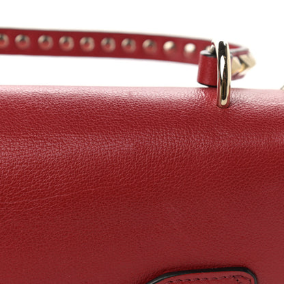 Valentino Garavani Buffalo Rockstud No Limit Top Handle Bag Red 11 of 12