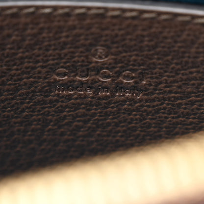 Gucci GG Supreme Monogram Textured Dollar Calfskin Web Small Ophidia Dome Shoulder Bag Beige Ebony New Acero 6 of 11