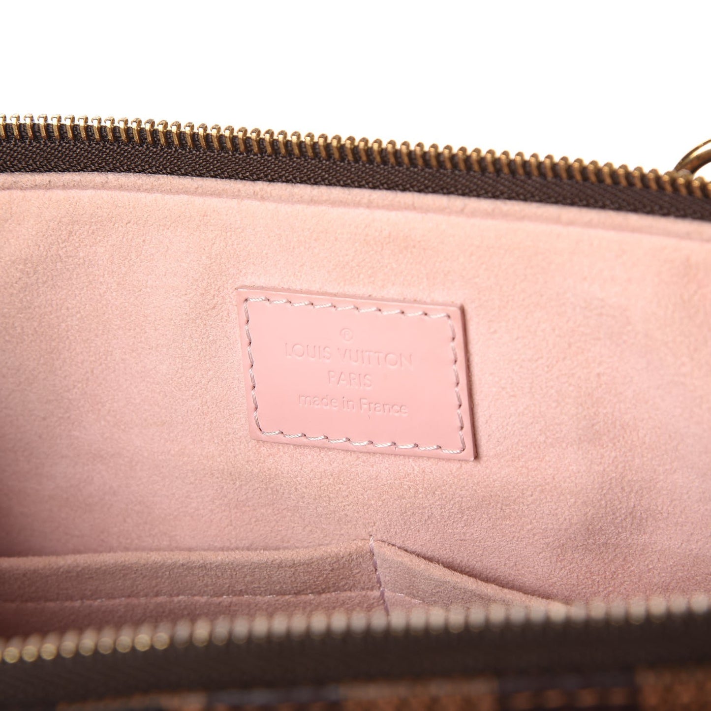 Damier Ebene Caissa Tote PM Rose Ballerine