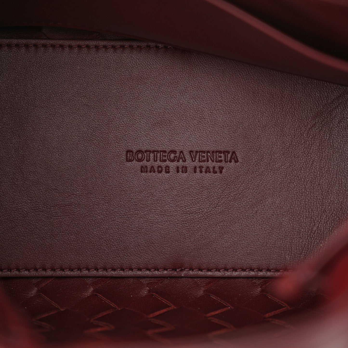 Nappa Intrecciato Small Andiamo Shoulder Bag Barolo