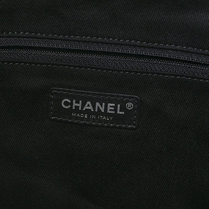 Chanel Canvas Extra Large Double Face Shopping Tote Black 6 of 9