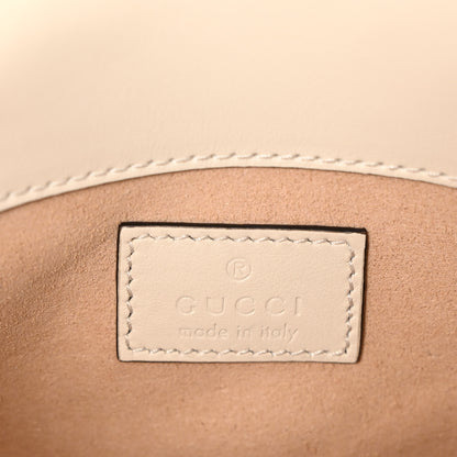 Gucci Calfskin Matelasse Monochrome GG Marmont Chain Belt Bag Mystic White 6 of 11