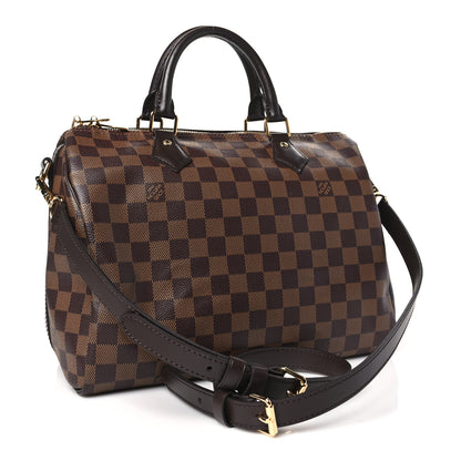 Louis Vuitton Damier Ebene Speedy Bandouliere 30 3 of 9