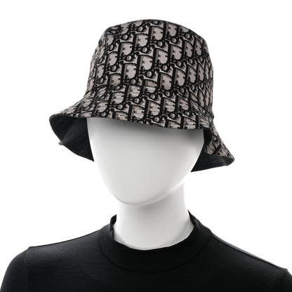 Christian Dior Oblique Reversible Teddy-D Brim Bucket Hat 57 Beige 2 of 12