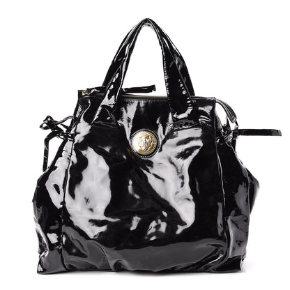 Gucci Patent Large Hysteria Tote Black 1 of 12