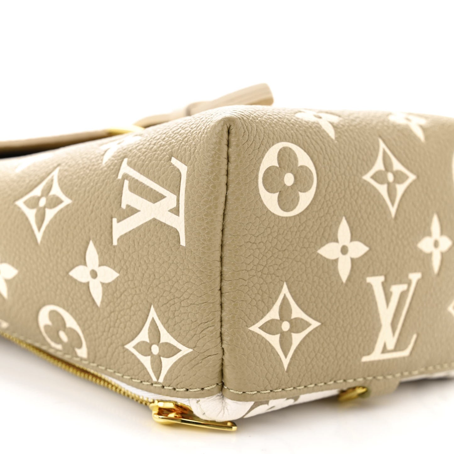 Empreinte Monogram Spring in the City Tiny Backpack Kaki Beige Cream