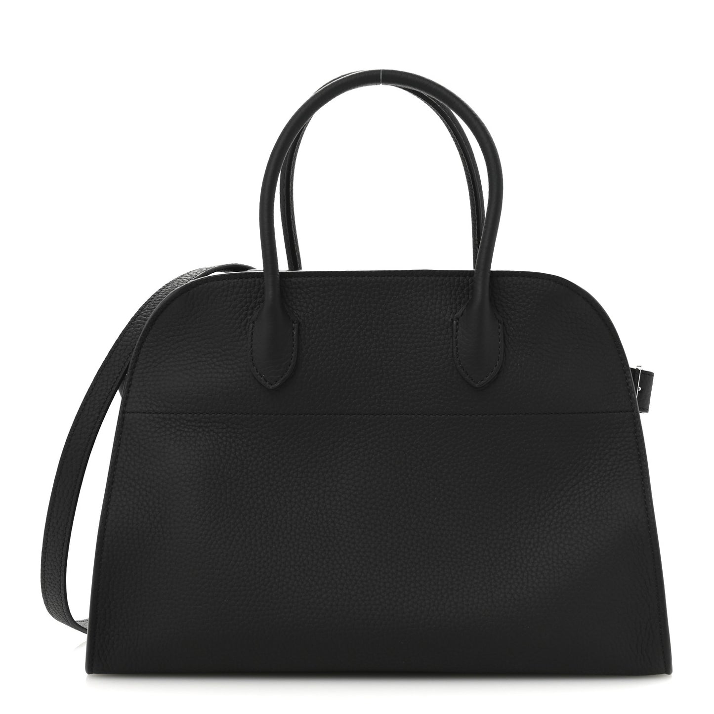 Matte Grained Calfskin Soft Margaux 12 Black