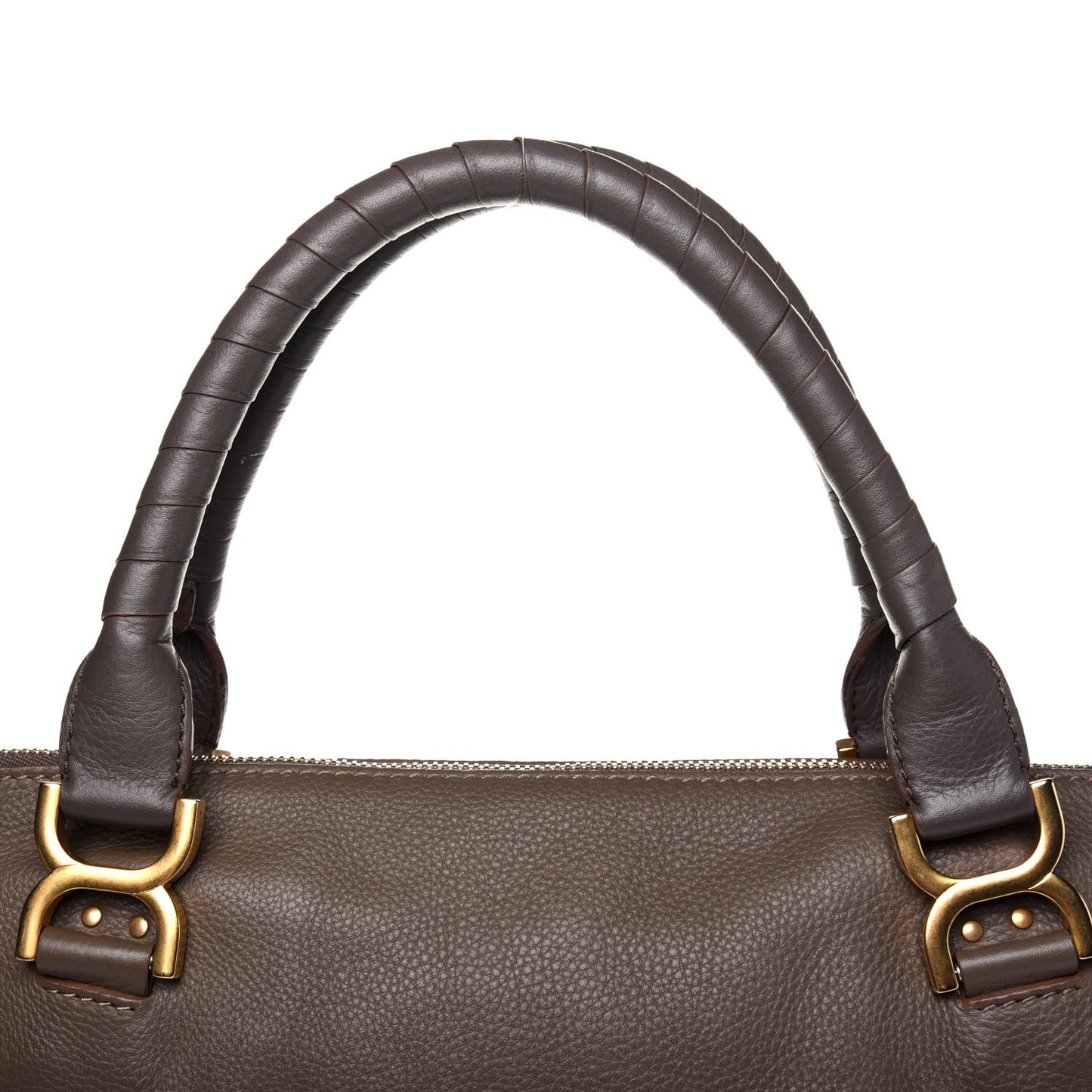 Calfskin Large Marcie Satchel Nut