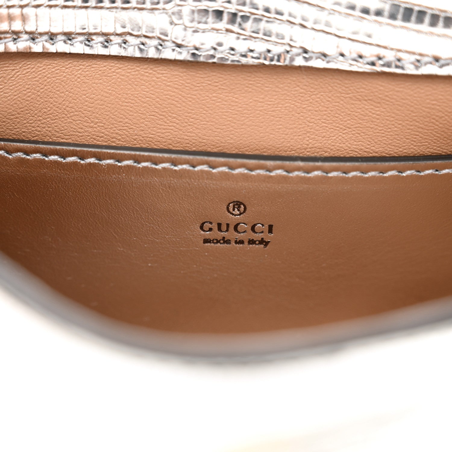 Gucci Lizard Mini Jackie 1961 Silver 7 of 9