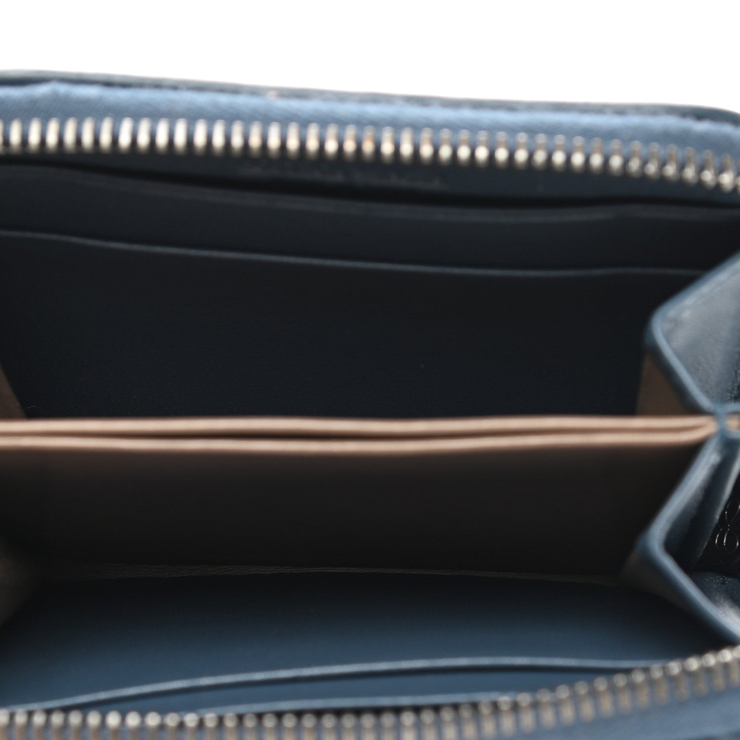 Bottega Veneta Nappa Intrecciato Zip Around Coin Purse Pacific 5 of 7