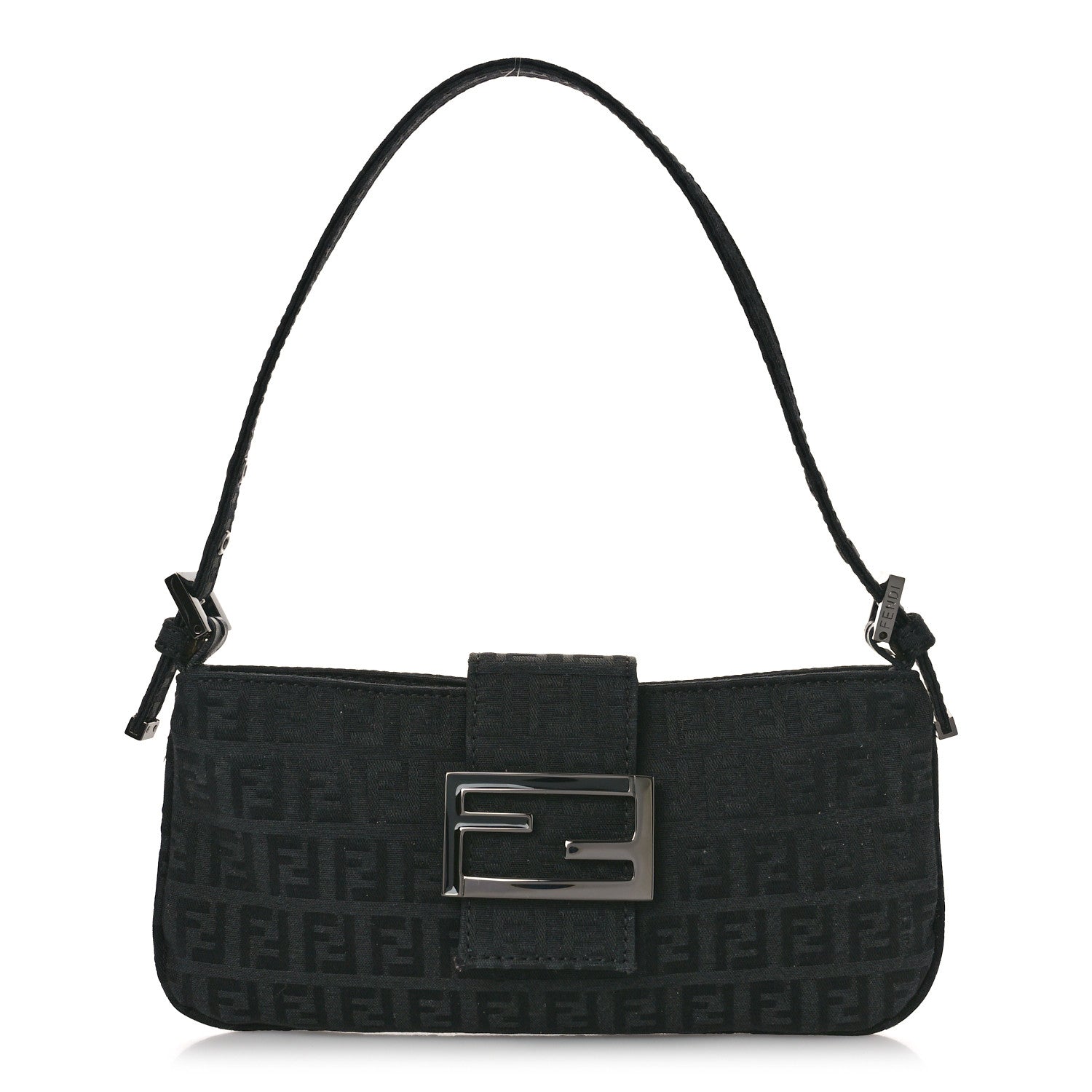 Fendi Zucchino Mini Pochette Black 1 of 8