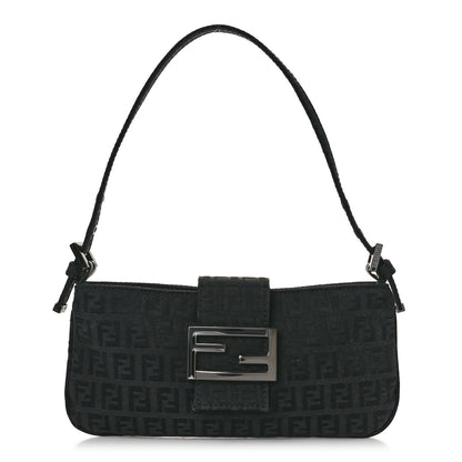 Fendi Zucchino Mini Pochette Black 1 of 8