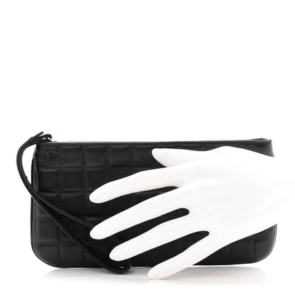 Chanel Lambskin Square Quilted CC Wristlet Black 2 of 8