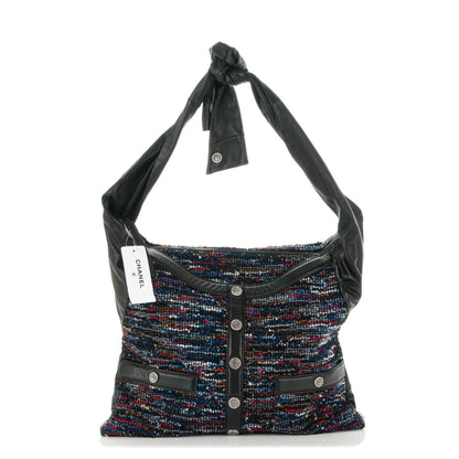 Chanel Tweed Lambskin Large Girl Bag Multicolor Black 1 of 7