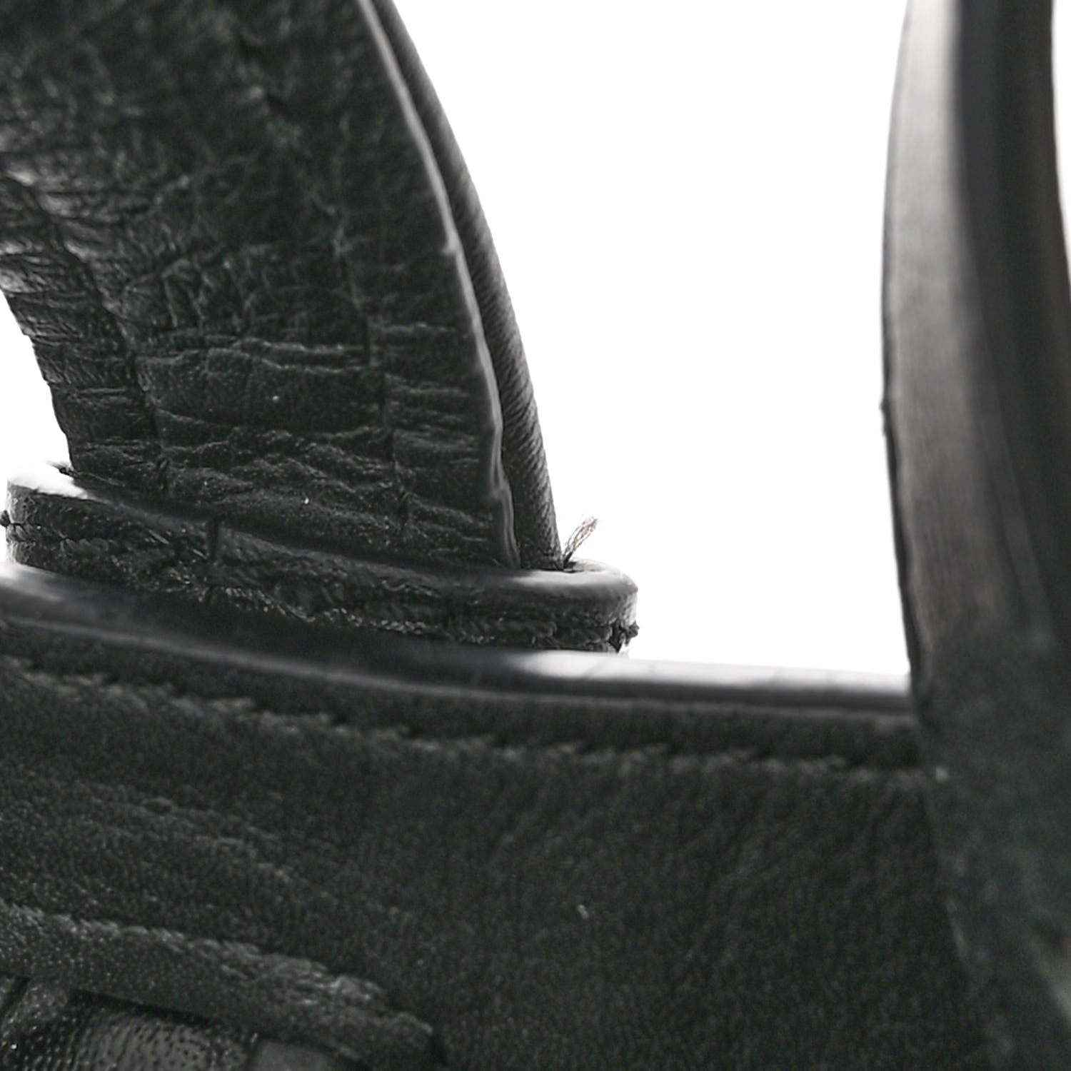 Loewe Calfskin Small Whipstitch Hammock Shoulder Bag Black 1454426