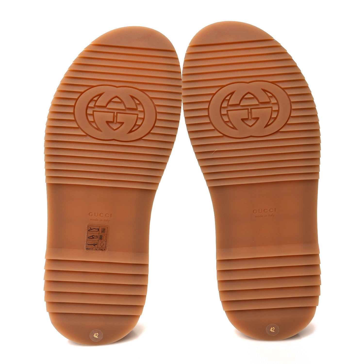 Gucci Canvas GG Monogram Angelina Platform Slide Sandals 42 Beige Ruggine 5 of 9