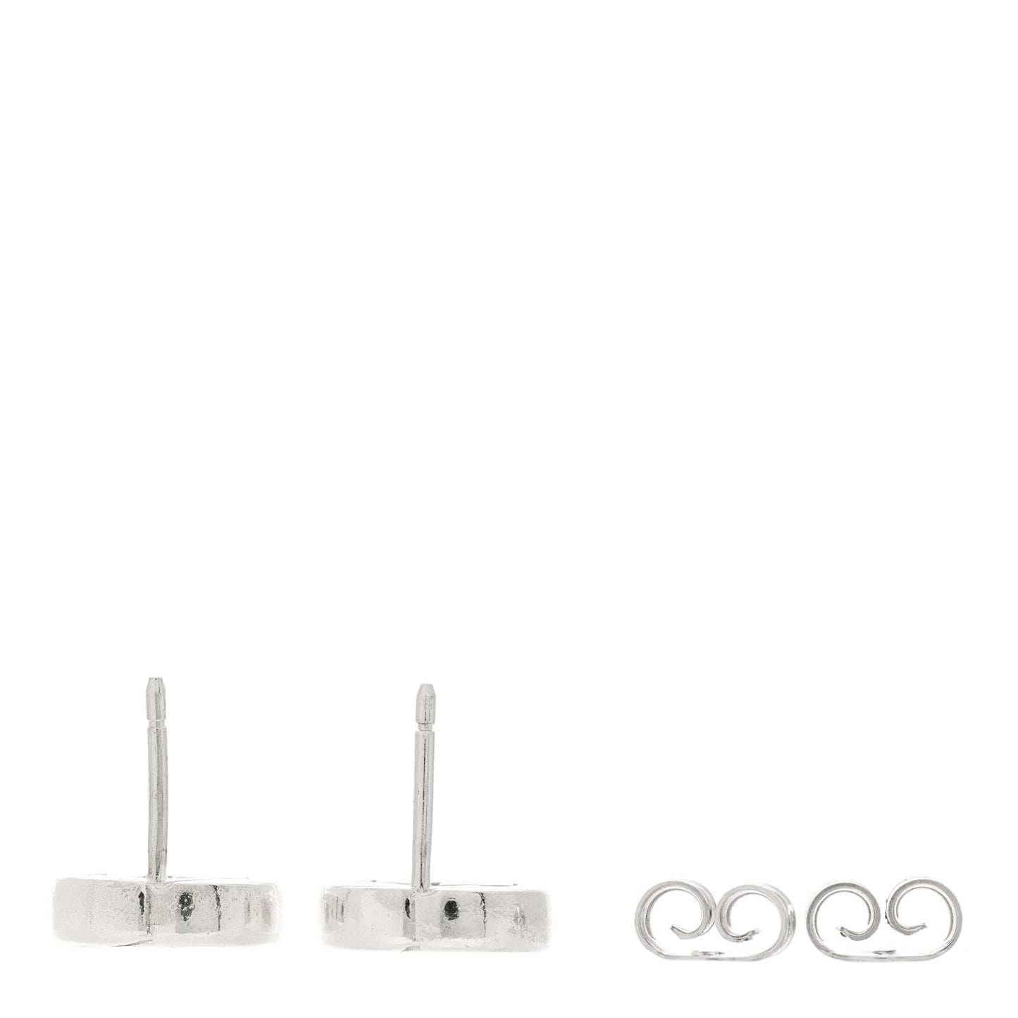 Sterling Silver Interlocking GG Stud Earrings