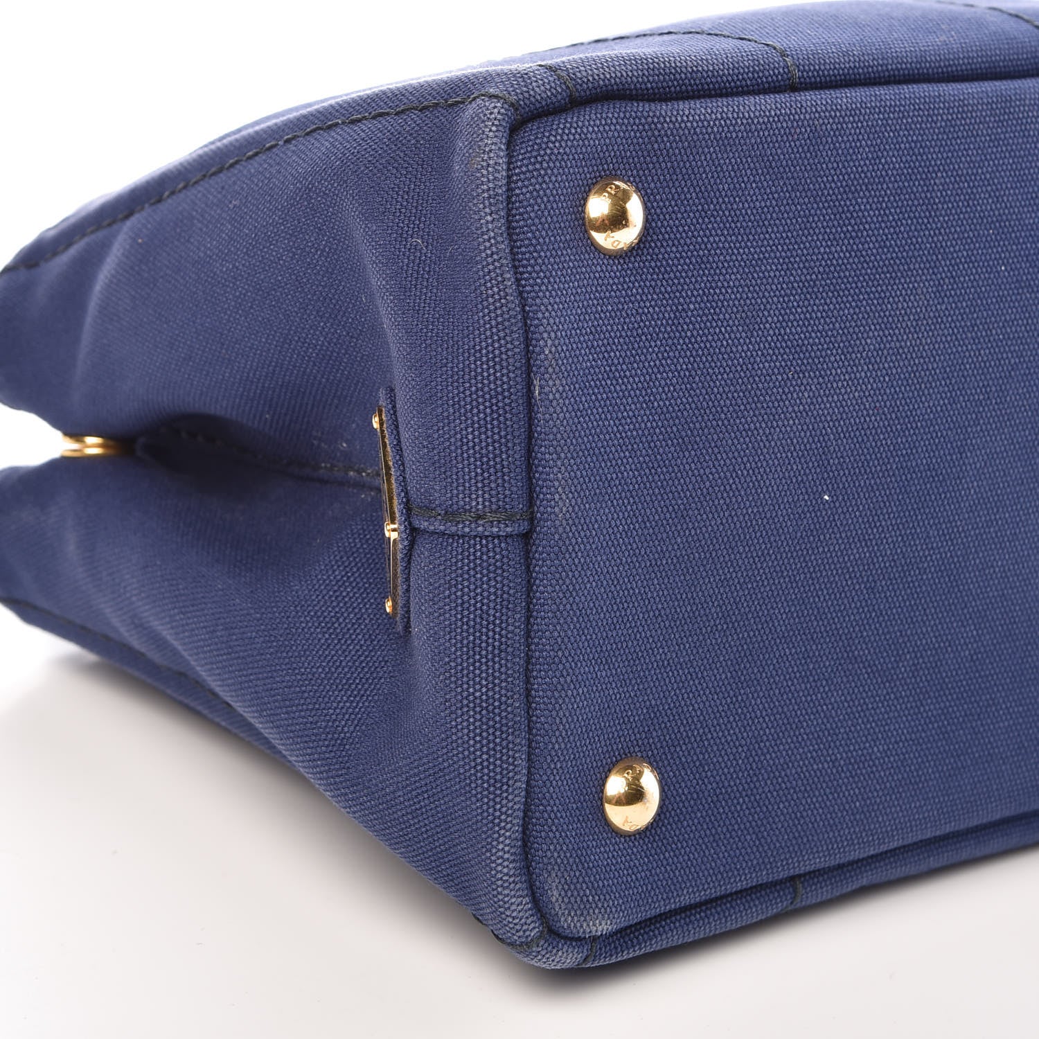 Prada Canapa Small Logo Tote Bleuette 9 of 14
