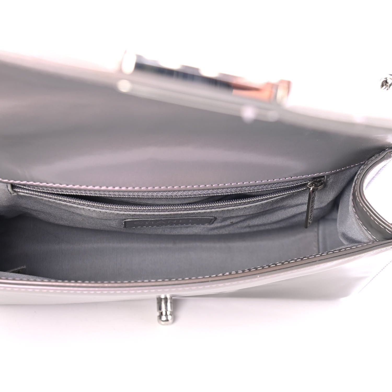 Chanel Iridescent Glazed Calfskin Medium Boy Flap Light Purple 4 of 4