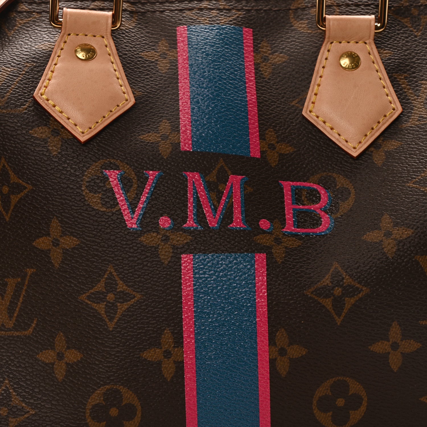 Louis Vuitton Monogram My LV Heritage Speedy Bandouliere 25 Bleu de France Fuchsia 7 of 9