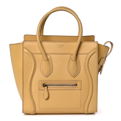 Celine Smooth Calfskin Micro Luggage Butter 1 of 11