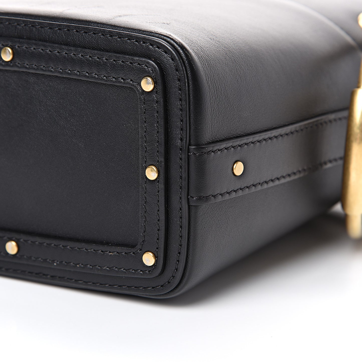 Smooth Calfskin Mini Roy Bucket Bag Black