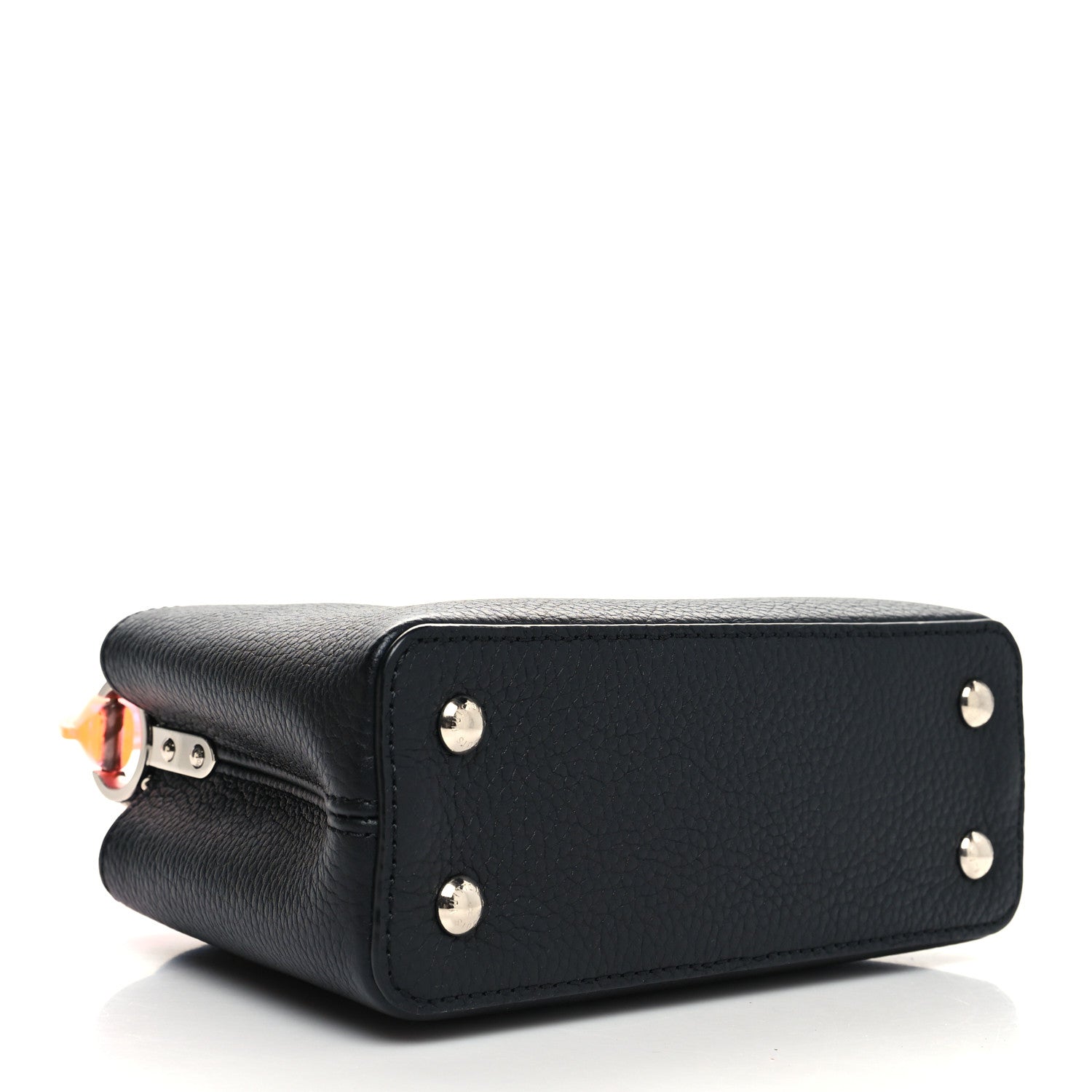 Louis Vuitton Taurillon Plexiglass Mini Capucines Black Pink Blue 4 of 9