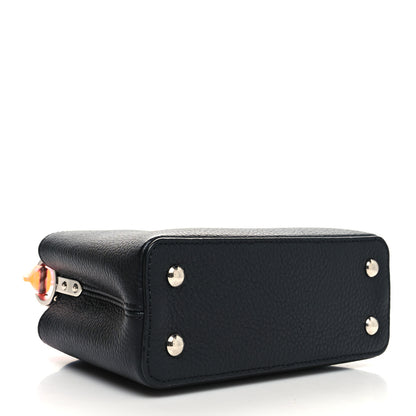 Louis Vuitton Taurillon Plexiglass Mini Capucines Black Pink Blue 4 of 9