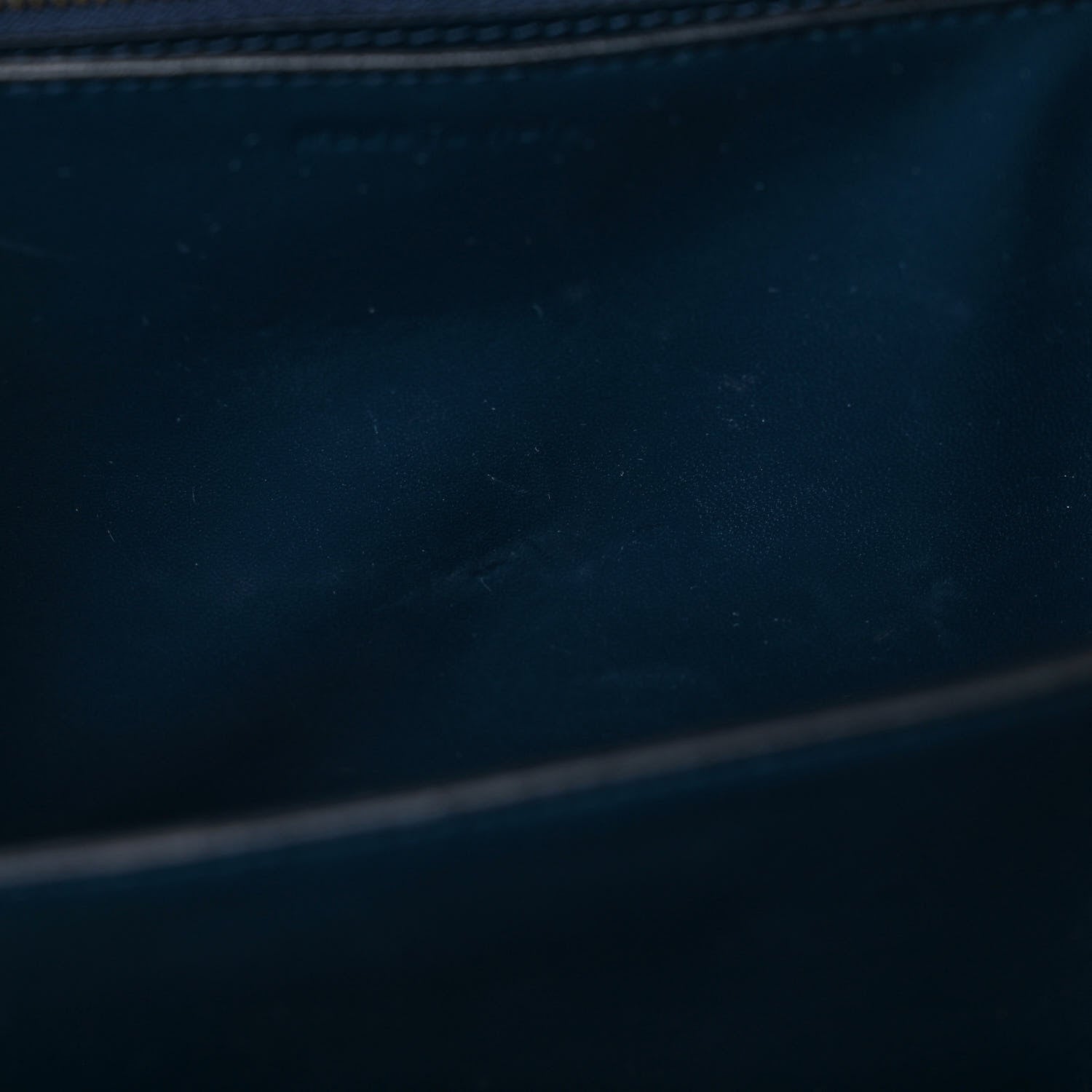 Celine Liege Calfskin Medium Classic Box Flap Bag Abyss Blue 10 of 10
