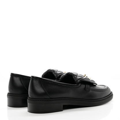 Chanel Lambskin Quilted CC Turnlock Loafers 40.5 Black 4 of 11